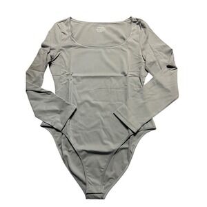 David Archy Long Sleeve Bodysuit – Smoothing Base Layer – Gray – Size L – New
